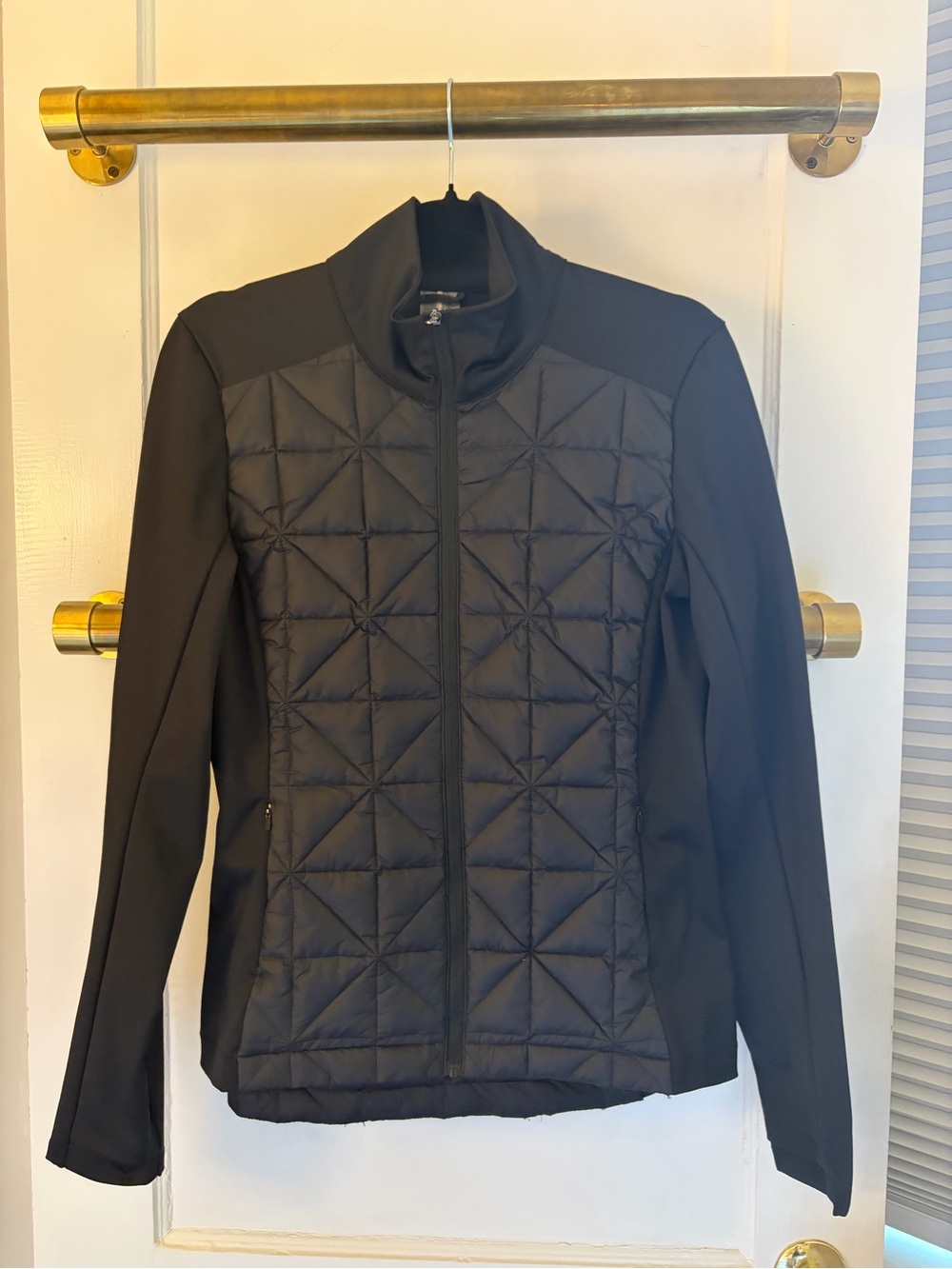CALIA by Carrie Underwood Black Quilted Puffer Golf Jacket